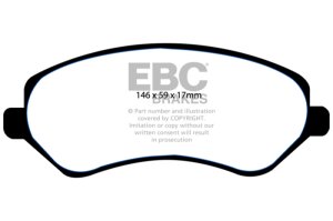 Chrysler Town & Country Brake Pads - Front - EBC - Ultimax2 - `04-`07