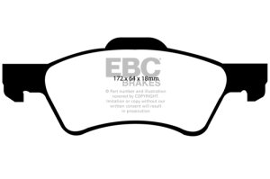 Chrysler Town & Country Brake Pads - Front - EBC - Ultimax2 - `01-`07