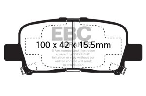 Acura MDX Brake Pads - Rear - EBC - Ultimax2 - `00-`02