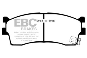 Kia Rio Cinco Brake Pads - Front - EBC - Ultimax2 - `03-`05