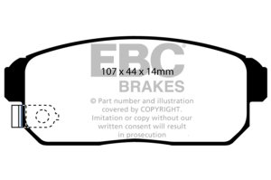 Infiniti G20 Brake Pads - Rear - EBC - Ultimax2 - `02-`03