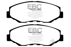Acura ILX Brake Pads - Front - EBC - Ultimax2 - `13-`15