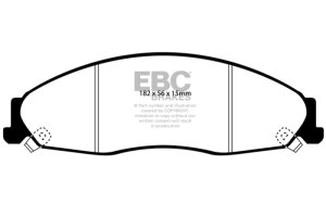 Cadillac CTS Brake Pads - Front - EBC - Ultimax2 - `02-`05