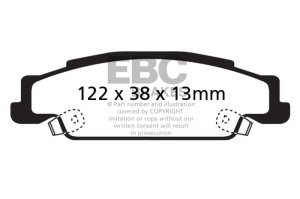 Pontiac Grand Prix Brake Pads - Rear - EBC - Ultimax2 - Black - `05-`08