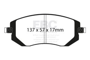 Saab 9-2X Brake Pads - Front - EBC - Ultimax2 - `04-`06