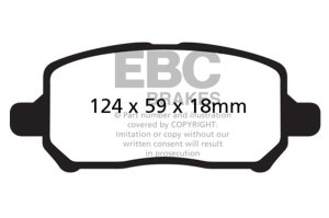 Chevrolet Cobalt Brake Pads - Front - EBC - Ultimax2 - Black - `05-`10