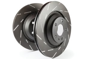 Ford F350 Brake Rotors (2) - Front - EBC - USR Slotted - Black - `05-`07 Ford F350 Brake Rotors (2) - Front - EBC - USR Slotted - Black - `05-`07
