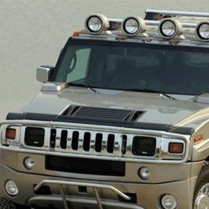 Hummer H3 Hood Shield - EGR - Superguard - Dark Smoke - `06-`10
