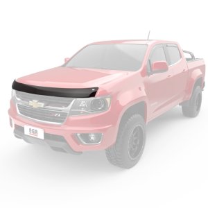 Chevrolet Colorado Hood Shield - EGR - Superguard - Dark Smoke - `15-`22