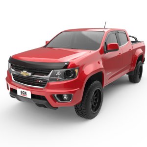 Chevrolet Colorado Hood Shield - Front - EGR - Superguard - Matte Black - `15-`22