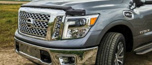 Nissan Titan XD Hood Shield - EGR - Superguard - Dark Smoke - `16-`24