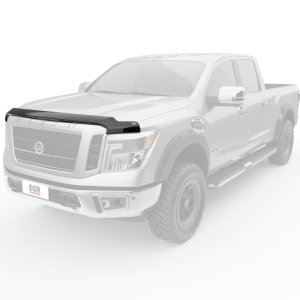 Nissan Titan XD Hood Shield - EGR - Superguard - Dark Smoke - `16-`24