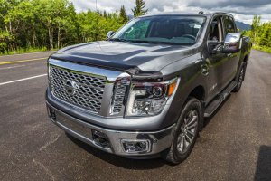 Nissan Titan XD Hood Shield - EGR - Superguard - Dark Smoke - `16-`24