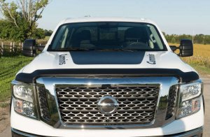 Nissan Titan XD Hood Shield - EGR - Superguard - Dark Smoke - `16-`24