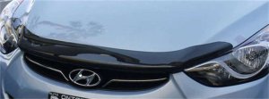 Hyundai Elantra Hood Guard - EGR - Superguard - Dark Smoke - `11-`16