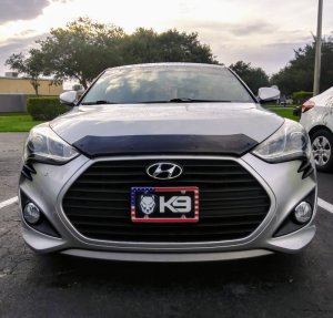 Hyundai Veloster Hood Guard - EGR - Superguard - Dark Smoke - `12-`17