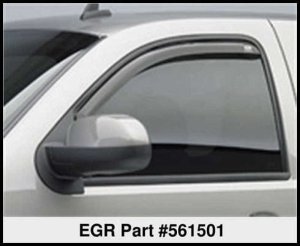 Chevrolet Avalanche Wind Deflectors - Front - EGR - In-Channel - Dark Smoke - `07-`13