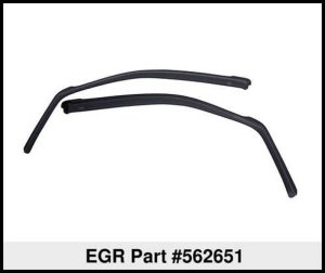 RAM 1500 Classic In-Channel Window Visors - Front - EGR - In-Channel Style - Dark Smoke - `11-`24