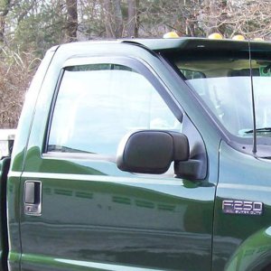 Ford Excursion Wind Deflectors - Front - EGR - In-Channel - Dark Smoke - `99-`16