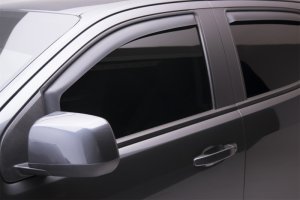 Chevrolet Colorado Wind Deflectors - Front + Rear - EGR - In-Channel - Matte Black - `15-`22