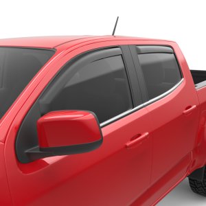 Chevrolet Colorado Wind Deflectors - Front + Rear - EGR - In-Channel - Matte Black - `15-`22