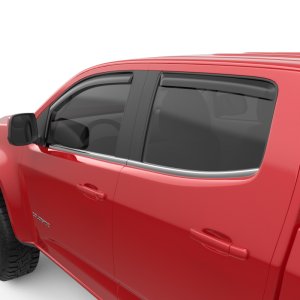 Chevrolet Colorado Wind Deflectors - Front + Rear - EGR - In-Channel - Matte Black - `15-`22