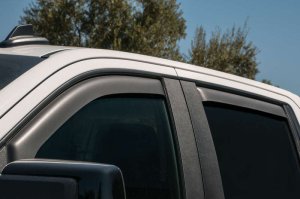Chevrolet Silverado 1500 Window Visors - Front + Rear - EGR - In-Channel - Dark Smoke - `19-`25