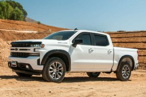 Chevrolet Silverado 1500 Wind Deflectors - Front + Rear - EGR - In-Channel - Matte Black - `19-`25