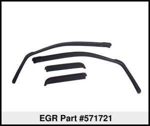 Chevrolet Avalanche Wind Deflectors (4) - Front + Rear - EGR - In-Channel - Dark Smoke - `07-`13