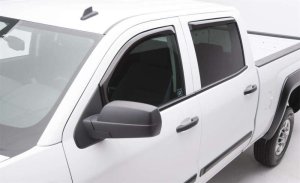 Chevrolet Silverado 1500 Window Visors (4) - Front + Rear - EGR - In-Channel Style - Dark Smoke - `14-`18