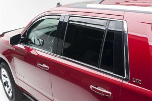 Chevrolet Tahoe Window Visors - Front + Rear - EGR - In-Channel - Dark Smoke - `15-`20