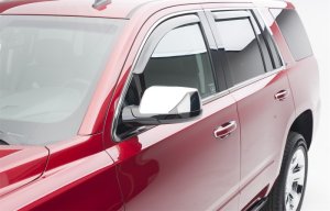 Chevrolet Tahoe Window Visors - Front + Rear - EGR - In-Channel - Dark Smoke - `15-`20