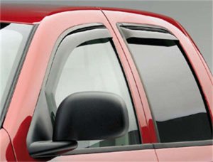 Dodge Ram 2500 SLT Window Visors - Front + Rear - EGR - In-Channel - Dark Smoke - `03-`18 Dodge Ram 2500 SLT Window Visors - Front + Rear - EGR - In-Channel - Dark Smoke - `03-`18