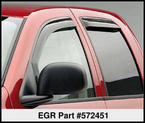 Dodge Ram 2500 SLT Window Visors - Front + Rear - EGR - In-Channel - Dark Smoke - `03-`18 Dodge Ram 2500 SLT Window Visors - Front + Rear - EGR - In-Channel - Dark Smoke - `03-`18