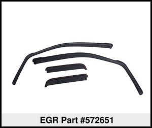 Ram 3500 Window Visors - Front + Rear - EGR - In-Channel - Dark Smoke - `03-`18 Ram 3500 Window Visors - Front + Rear - EGR - In-Channel - Dark Smoke - `03-`18