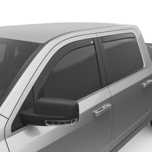 Ram 3500 Wind Deflectors - Front + Rear - EGR - In-Channel - Dark Smoke - `08-`24