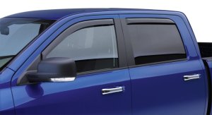 Ram 3500 Wind Deflectors - Front + Rear - EGR - In-Channel - Dark Smoke - `08-`24