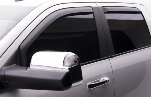Dodge Ram 2500 SLT Window Visors - Front + Rear - EGR - In-Channel, Matte - Matte Black - `09-`13 Dodge Ram 2500 SLT Window Visors - Front + Rear - EGR - In-Channel, Matte - Matte Black - `09-`13