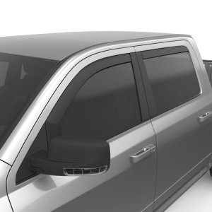 Dodge Ram 3500 SLT Window Visors - Front + Rear - EGR - In-Channel, Matte - Matte Black - `09-`13