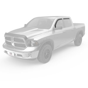 Dodge Ram 3500 SLT Window Visors - Front + Rear - EGR - In-Channel, Matte - Matte Black - `09-`13