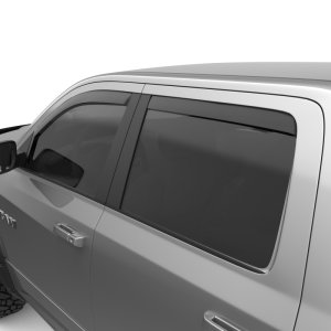 Dodge Ram 3500 SLT Window Visors - Front + Rear - EGR - In-Channel, Matte - Matte Black - `09-`13
