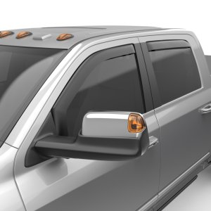 Ram 2500 Wind Deflectors - Front + Rear - EGR - In-Channel - Matte Black - `19-`25