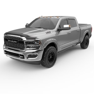 Ram 3500 Wind Deflectors - Front + Rear - EGR - In-Channel - Matte Black - `19-`25