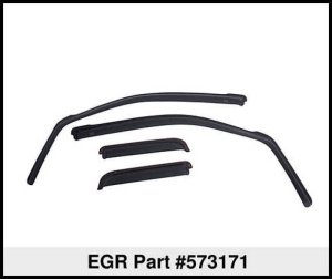 Ford F-150 Window Visors - Front + Rear - EGR - In-Channel - Dark Smoke - `09-`14 Ford F-150 Window Visors - Front + Rear - EGR - In-Channel - Dark Smoke - `09-`14