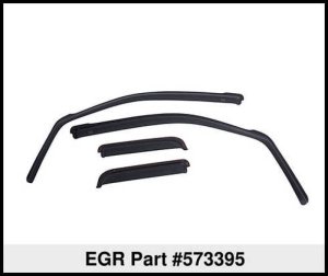Ford F-150 Window Visors - Front + Rear - EGR - In-Channel - Matte Black - `04-`13