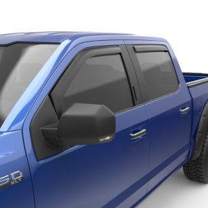 Ford F-250 Window Visors - Front + Rear - EGR - In-Channel Style - Matte Black - `17-`24 Ford F-250 Window Visors - Front + Rear - EGR - In-Channel Style - Matte Black - `17-`24