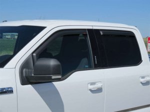 Ford F-150 Wind Deflectors - Front + Rear - EGR - In-Channel - Matte Black - `15-`24 Ford F-150 Wind Deflectors - Front + Rear - EGR - In-Channel - Matte Black - `15-`24