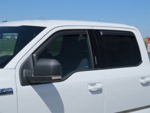 Ford F-250 Wind Deflectors - Front + Rear - EGR - In-Channel - Matte Black - `17-`24 Ford F-250 Wind Deflectors - Front + Rear - EGR - In-Channel - Matte Black - `17-`24