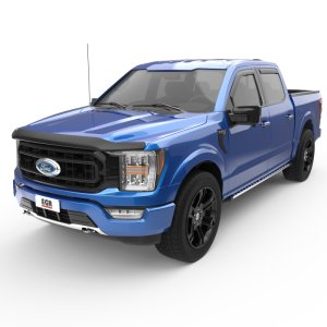 Ford F-250 Wind Deflectors - Front + Rear - EGR - In-Channel - Matte Black - `17-`24 Ford F-250 Wind Deflectors - Front + Rear - EGR - In-Channel - Matte Black - `17-`24