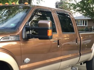 Ford F-550 Window Visors - Front + Rear - EGR - In-Channel - Dark Smoke - `99-`16